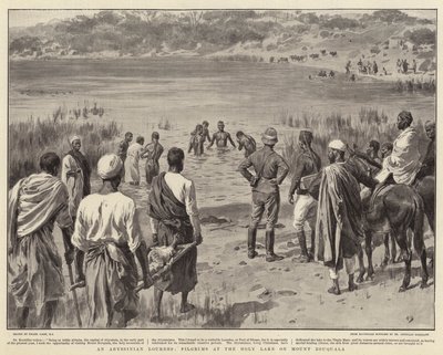 アビシニアンルルド、ゾクアラ山の聖なる湖の巡礼者 作： Frank Dadd