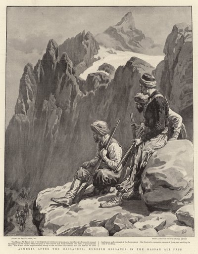 ハッサンアリ峠での虐殺、クルドの旅人の後のアルメニア 作： Frank Dadd
