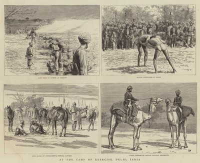 インド、デリーの運動キャンプで 作： Frank Dadd