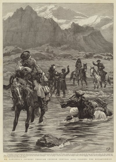 ランデル博士が中国中央アジアを旅し、ムザート・ニン・スーへ 作： Frank Dadd