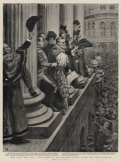神は王を救った、宣言後の邸宅のシーン 作： Frank Dadd