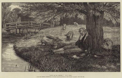 ダッドリーギャラリーでの水色のドローイングの一般展示からの幸せなあなたの夢！ 作： Frank Dadd