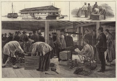 中国のスケッチ、上海のアヘンハルク 作： Frank Dadd