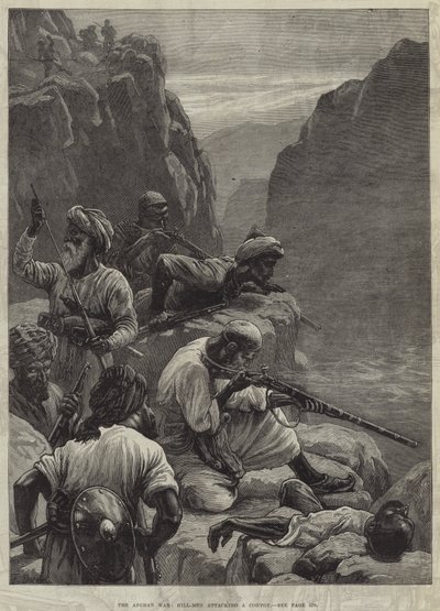 アフガン戦争、丘の男が船団を攻撃 作： Frank Dadd