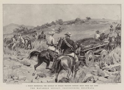 マタベレ反乱、ブルワヨのプロビジョニング 作： Frank Dadd