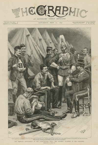 農業ホールでの軍事トーナメント 作： Frank Dadd