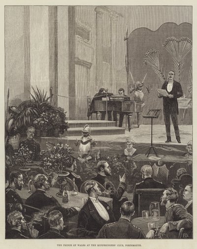 ポーツマスのMinnesingers &39;Clubにいるプリンスオブウェールズ 作： Frank Dadd