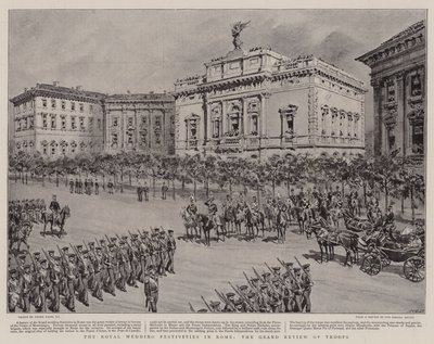 ローマの王室の結婚式の祝祭、軍隊のグランドレビュー 作： Frank Dadd