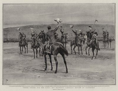王のための3つの乾杯、アルダーショットでの陛下の誕生日レビュー 作： Frank Dadd