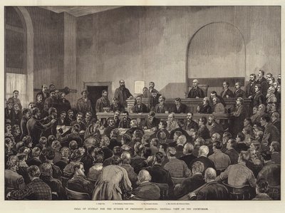 ガーフィールド大統領殺害のためのギトー裁判、法廷の概観 作： Frank Dadd