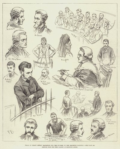 ブライトン鉄道の殺人事件に対するパーシー・レフロイ・メイプルトンの裁判 作： Frank Dadd