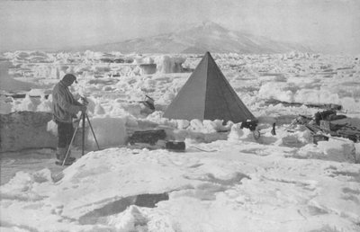 ケトリッツ湖氷河、1911年、1913年 作： Frank Debenham