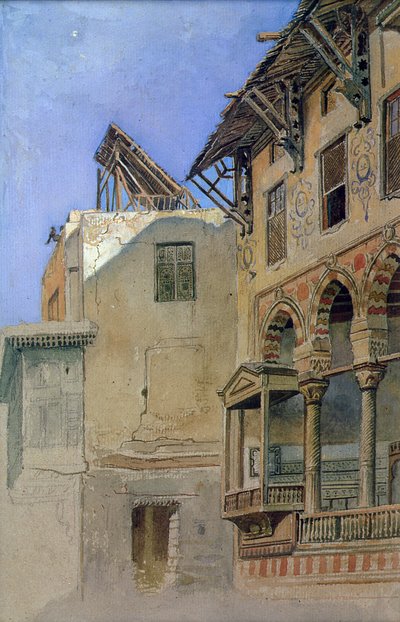 ハウスオブメムルックラドナウベイ、カイロ、1870 作： Frank Dillon