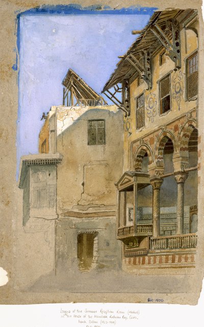 ハウスオブメムルックラドナウベイ、カイロ、1870 作： Frank Dillon