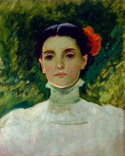 マギー・ウィルソンの肖像、1898 作： Frank Duveneck
