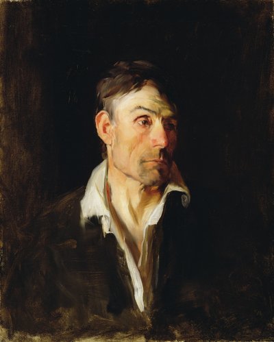 男の肖像（リチャード・クレイフェルズ）、1876年頃（キャンバスに油彩） 作： Frank Duveneck