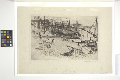 Riva Degli Schiavoni (プレート 1) (インク) 作： Frank Duveneck