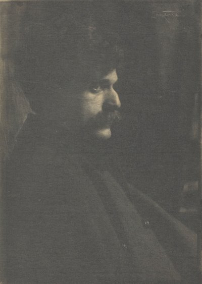 アルフレッド・スティーグリッツの肖像、c。 1899年。 作： Frank Eugene