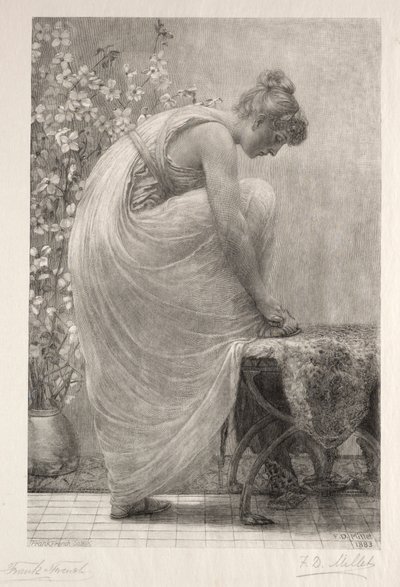サンダルのひも、1886年。 作： Frank French