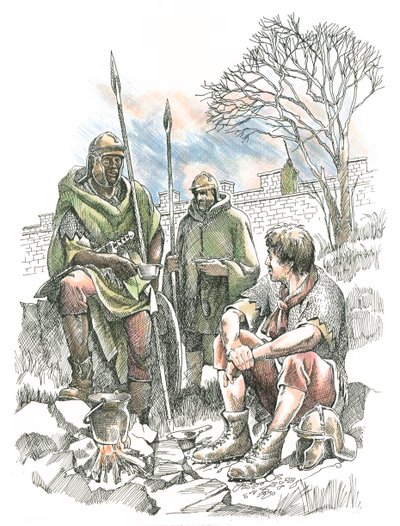 ローマの兵士、c2世紀、c1990-2010 作： Frank Gardiner