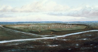 アップホール キャンプ、ロンドン、紀元前 100 年頃。 作： Frank Gardiner