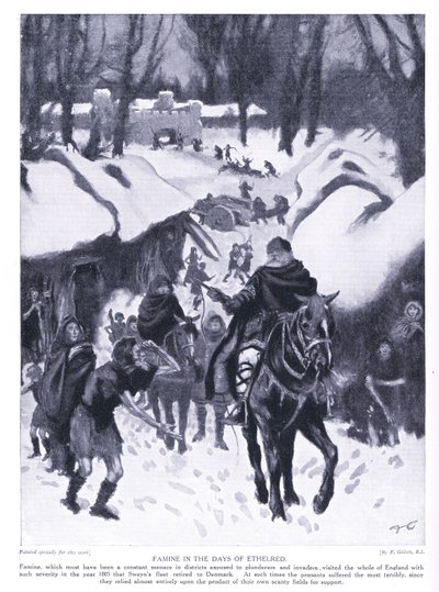 エセルレッドAD1005、1920年代の飢饉 作： Frank Gillett