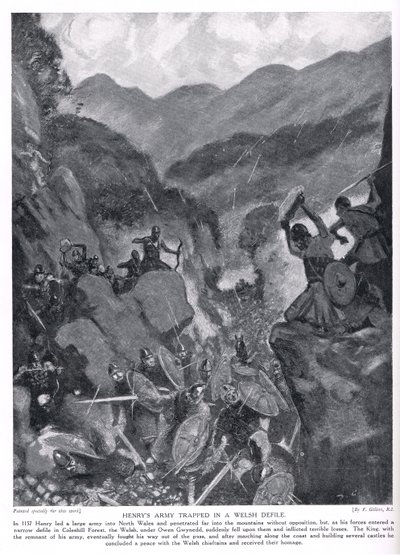 1920年代のウェールズの汚職に閉じ込められたヘンリーの軍隊 作： Frank Gillett