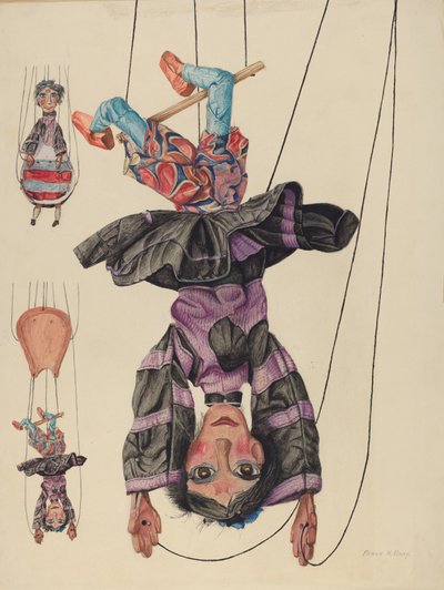 空中ブランコのアーティスト、マリリン 作： Frank Gray