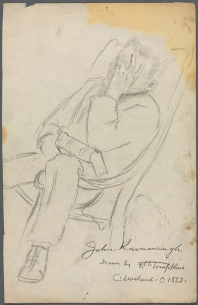 ジョン・カバノーのスケッチ 作： Frank H. Tompkins