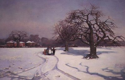 晴れた冬の風景 作： Frank Hind