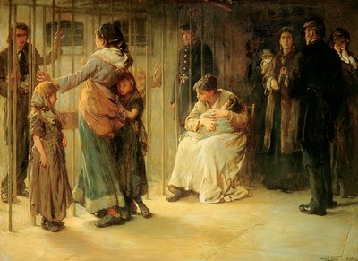 ニューゲート：1878年の裁判への取り組み 作： Frank Holl