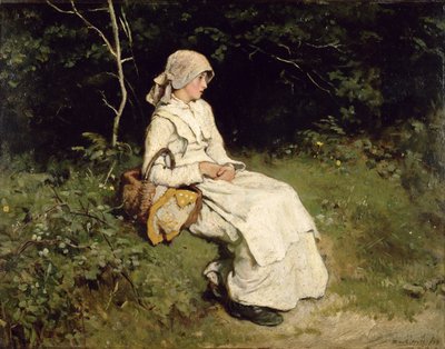 休憩、1879 作： Frank Holl