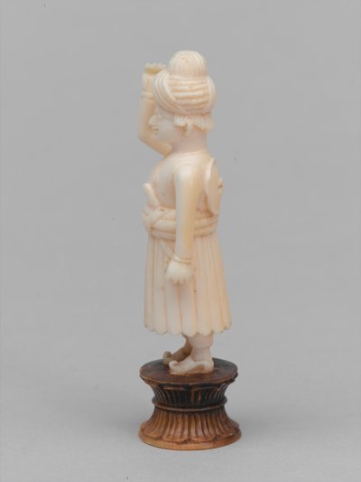 黒のポーン、チェスの駒、インド、1820年頃 作： Frank Mason Good