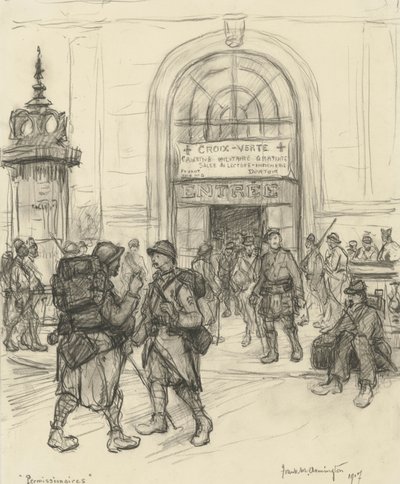許可書、1917 作： Frank Milton Armington