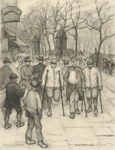 傷ついた遊歩道、1917 作： Frank Milton Armington