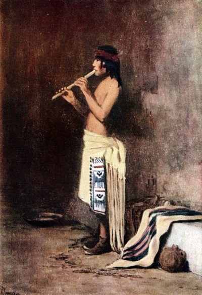 からのネイティブアメリカンの少年 作： Frank Paul Sauerwein
