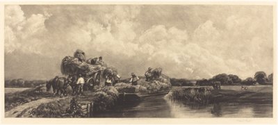 ローマの運河、1904 年。 作： Frank Short
