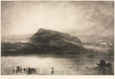 山夜明けのリギ、1910年。 作： Frank Short