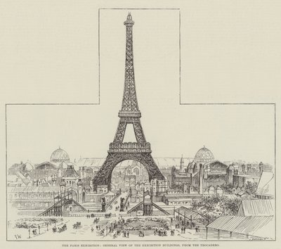 トロカデロからのパリ展、展示棟の概観 作： Frank Watkins