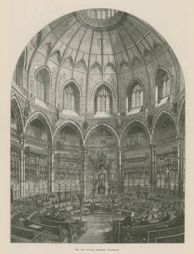 新しい評議会会議室、ギルドホール、ロンドン 作： Frank Watkins