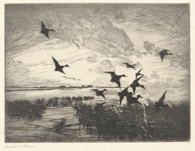 日没後 作： Frank Weston Benson
