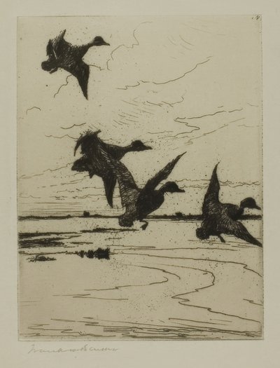 着陸 どちらか 作： Frank Weston Benson