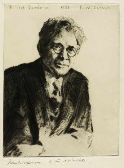 フレッド・サンダーソンの肖像 作： Frank Weston Benson