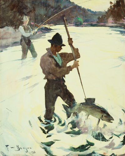 スピアフィッシング 作： Frank Weston Benson