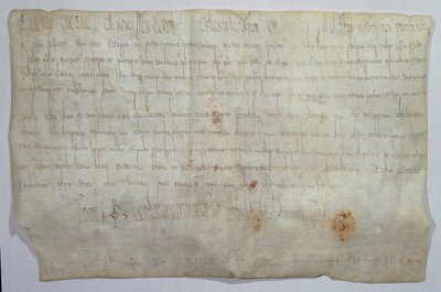 シャルルマーニュ皇帝（742-814）がモノグラムで署名した文書（ベラム紙） 作： フランクの学校