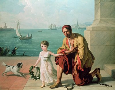 フランスとイタリアの囚人の解放を表す寓話、1806 作： フランソワ・アンドレ・ヴァンサン