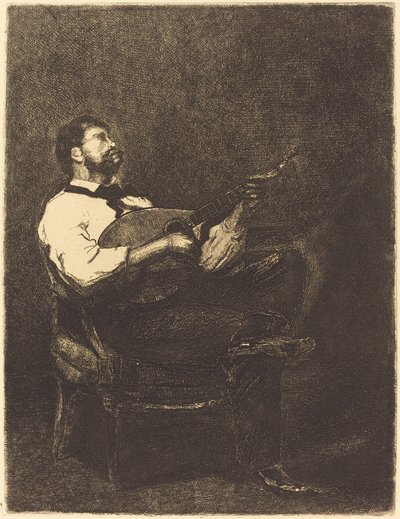 ギター奏者 作： François Bonvin