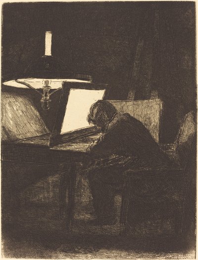 版画家（彫刻家） 作： François Bonvin