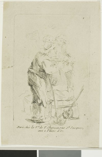 貧しい身なりの農民 作： François Boucher