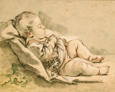 眠っている赤ちゃん 作： François Boucher